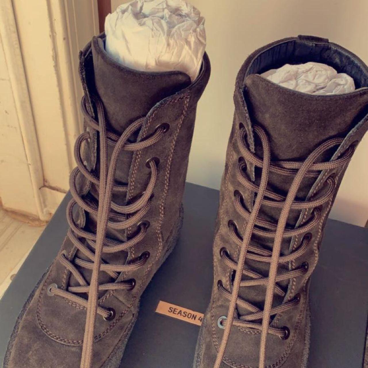 YEEZY SEASON 4 CREPE BOOT OIL SIZE 41 but fits a... - Depop