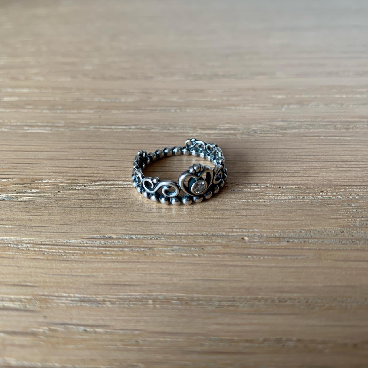 Pandora princess hot sale ring silver