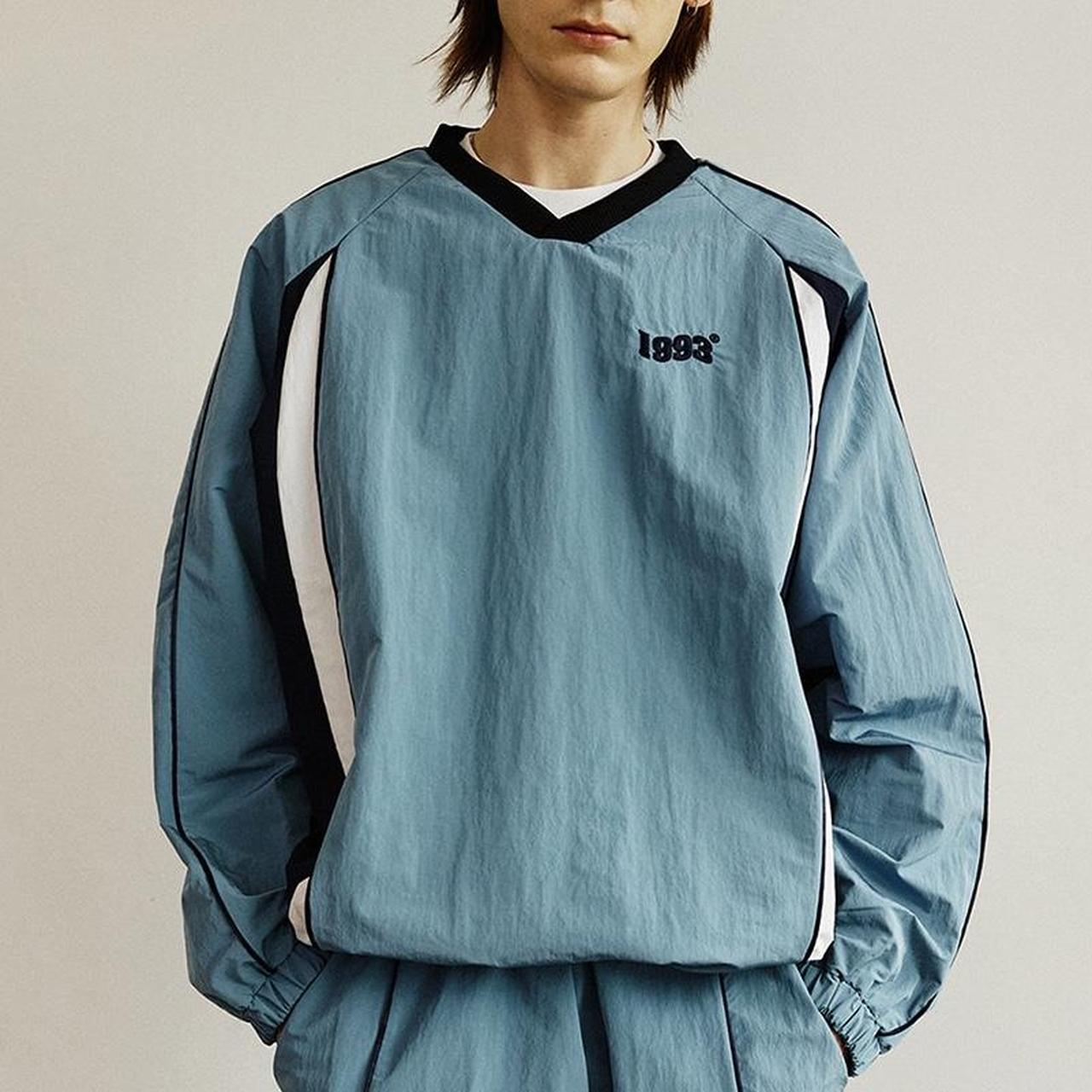 1993studio vintage piping windbreaker long sleeve in | Depop