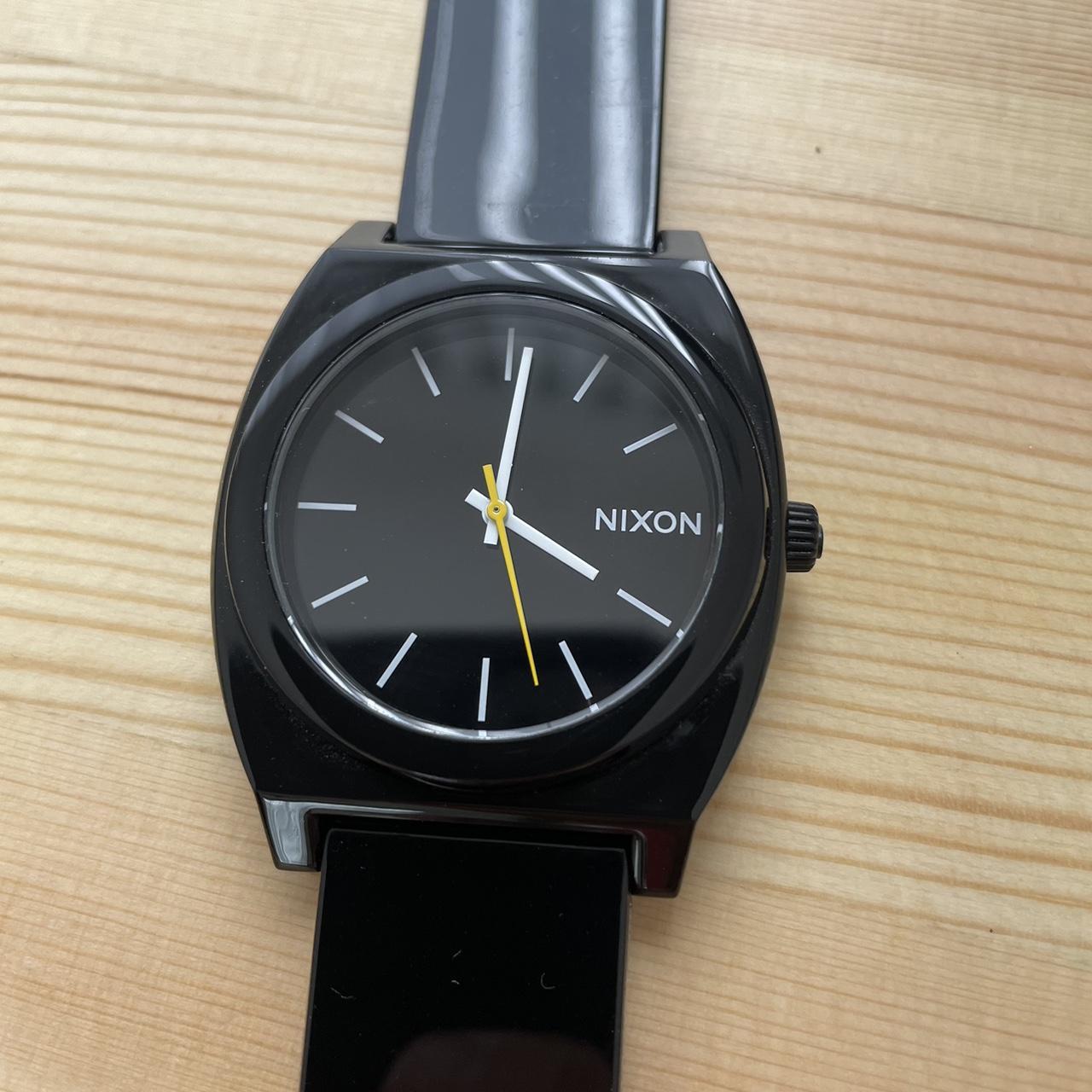 Nixon black quartz watch. NEEDS NEW BATTERIES. 40mm.... Depop