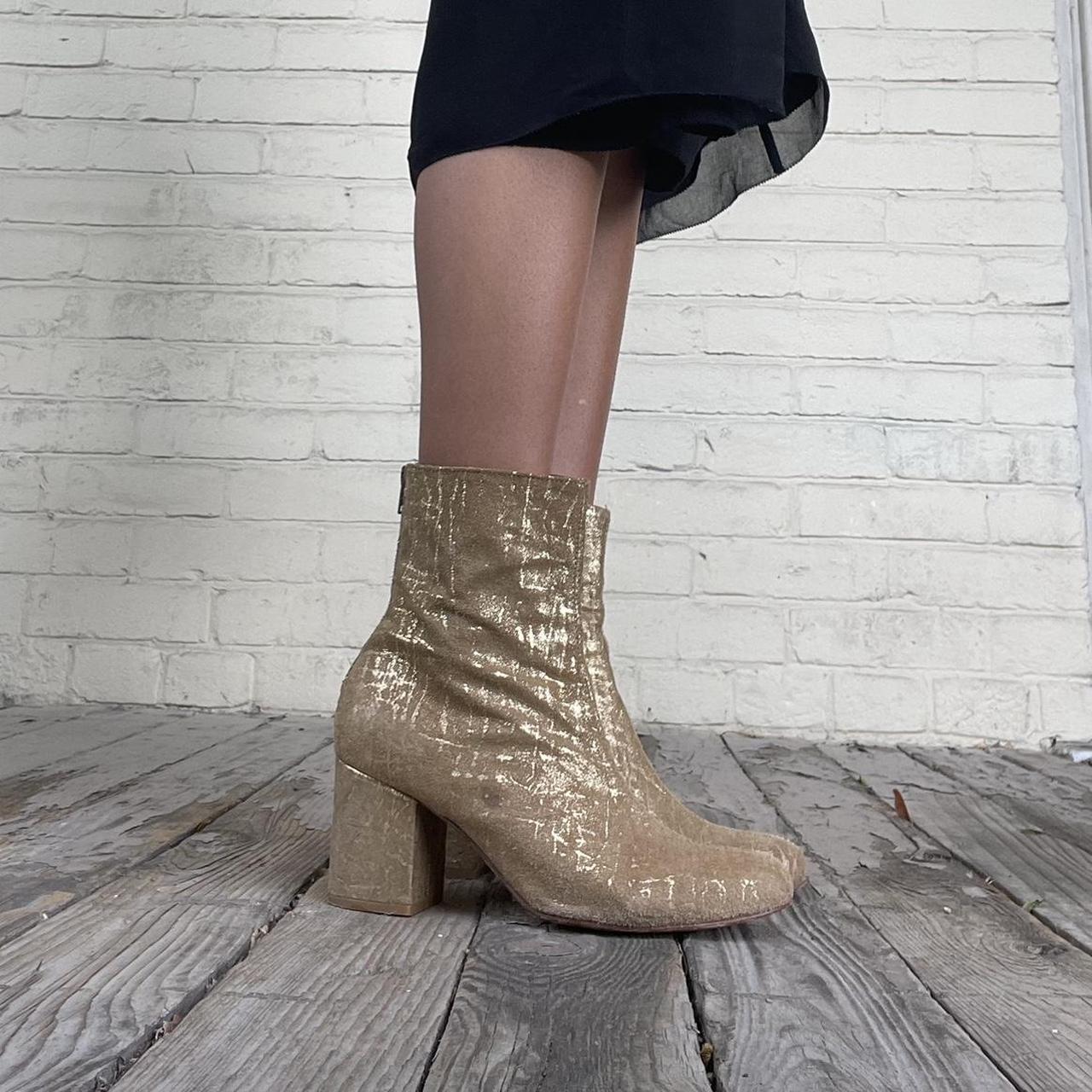 Free people 2024 gold boots