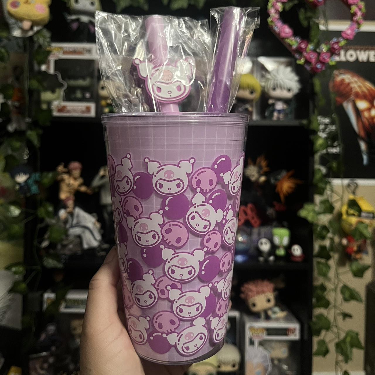 kuromi boba tumbler cup ✨ originally from hot topic, - Depop