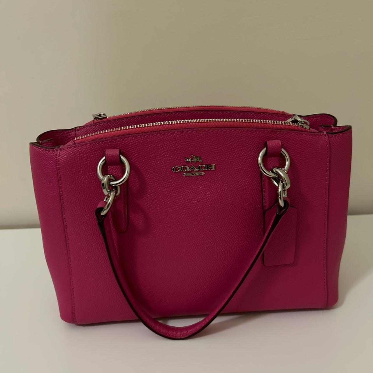 Dark pink coach discount purse