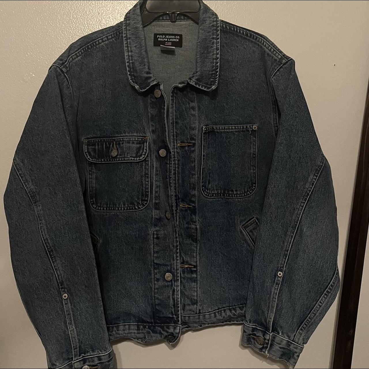 Vintage Polo Ralph Lauren denim jacket Wool flannel - Depop