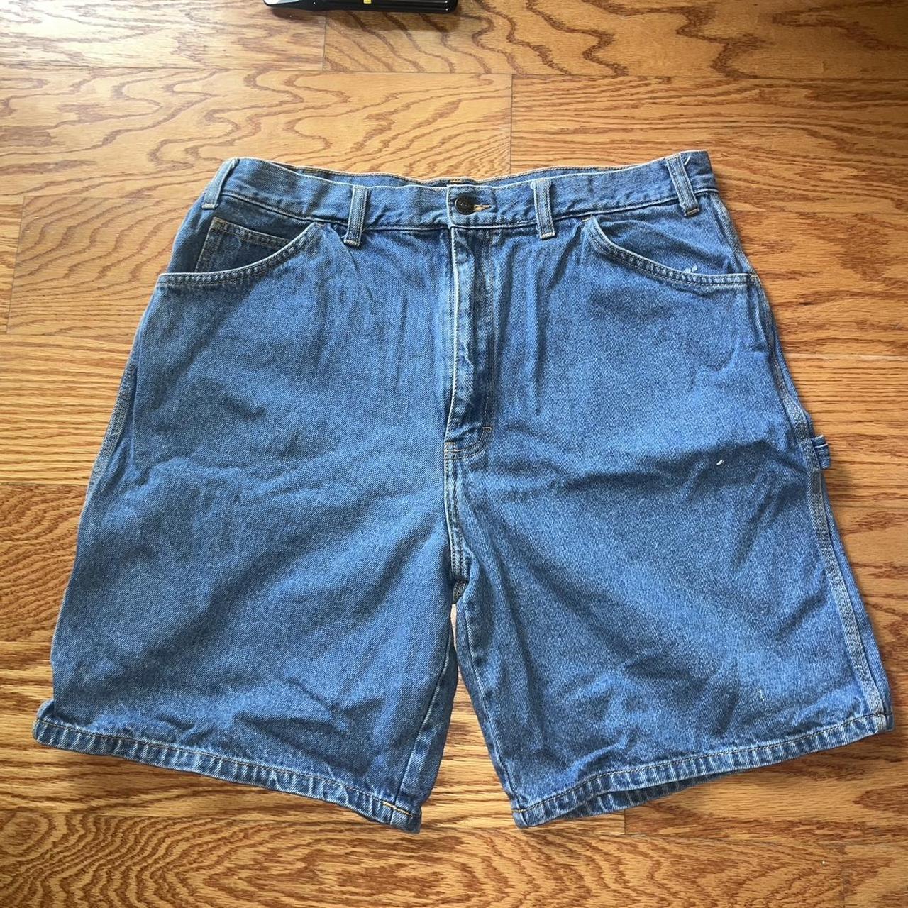 Work’n Gear Jean shorts jorts Size 38” - Depop