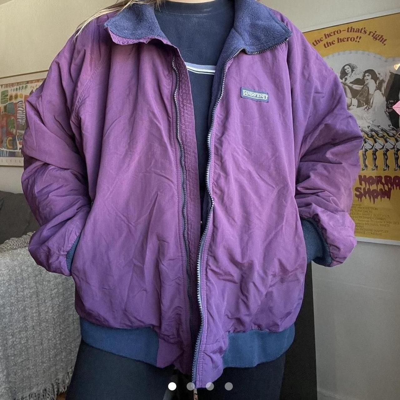 lands end purple jacket