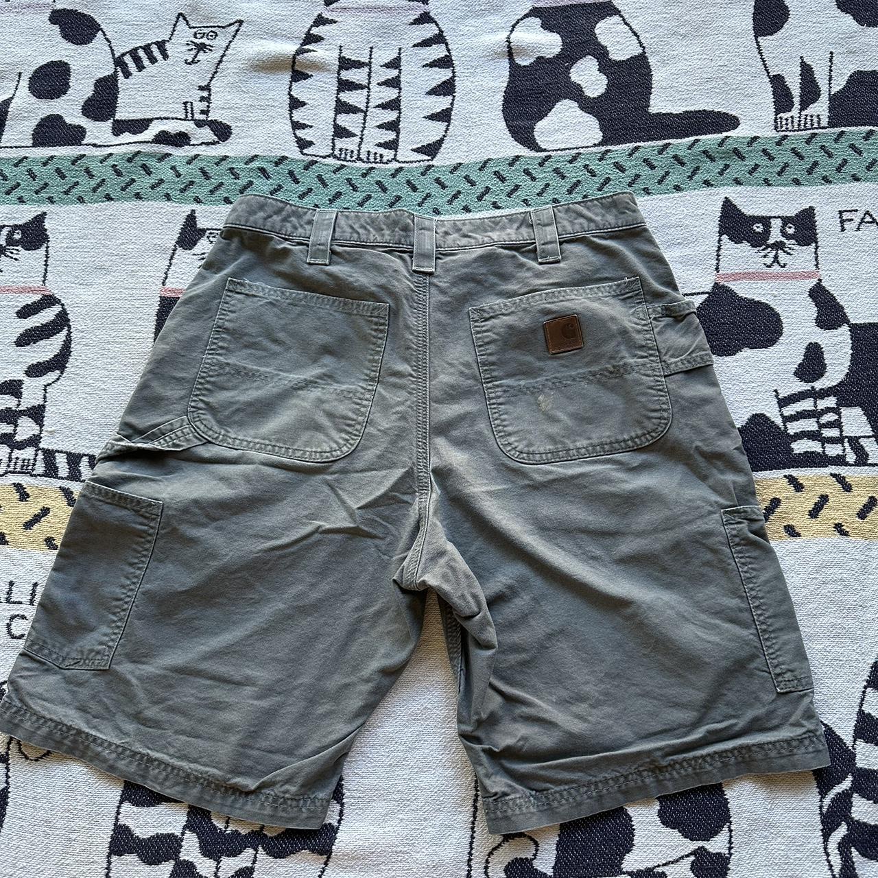 Carhartt shorts 34 irregular. B147 Fatigue gray Depop