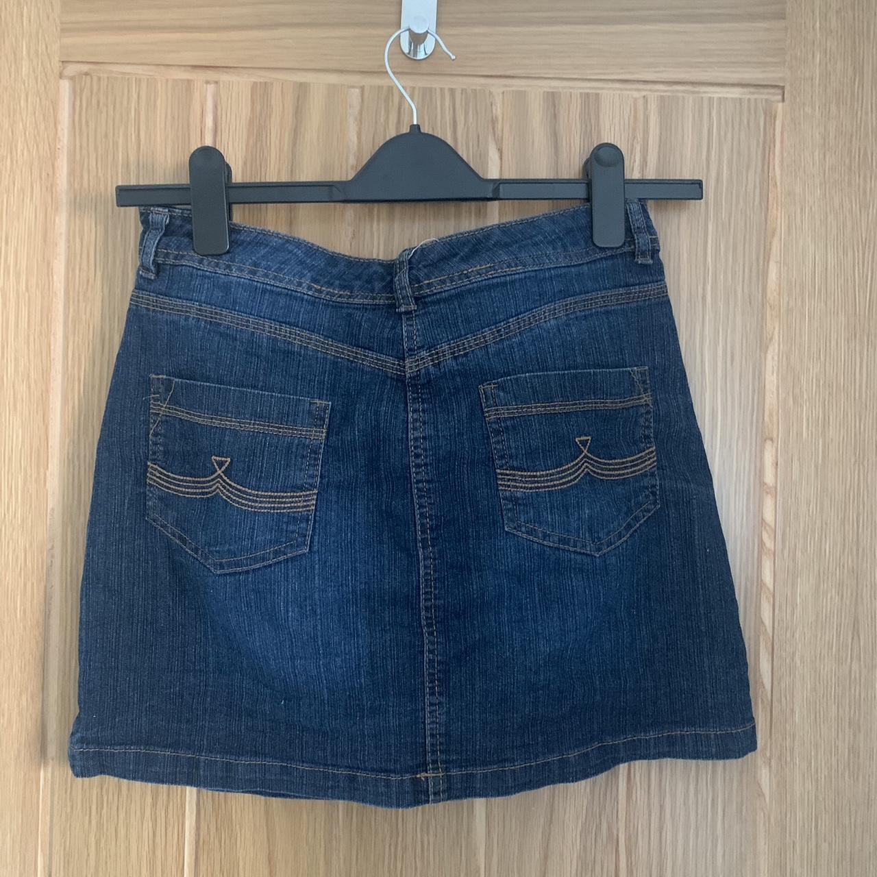 F&F Women's Navy and Blue Skirt | Depop