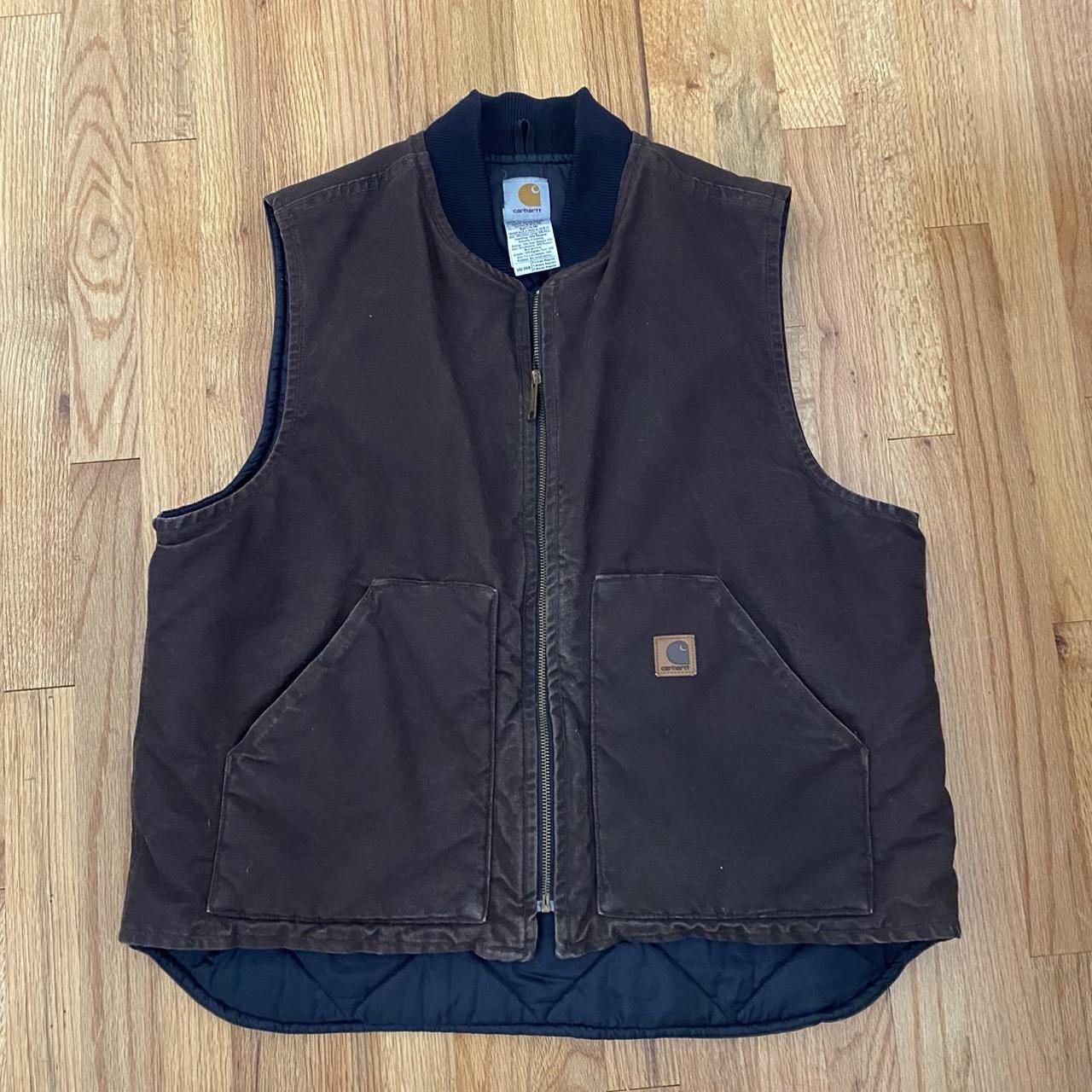 Vintage Carhartt vest Size xl #vintage #carhartt - Depop