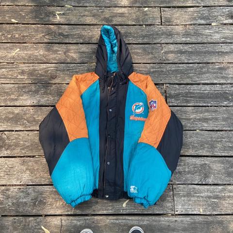 Miami Dolphins Vintage Starter Jacket - size L in - Depop