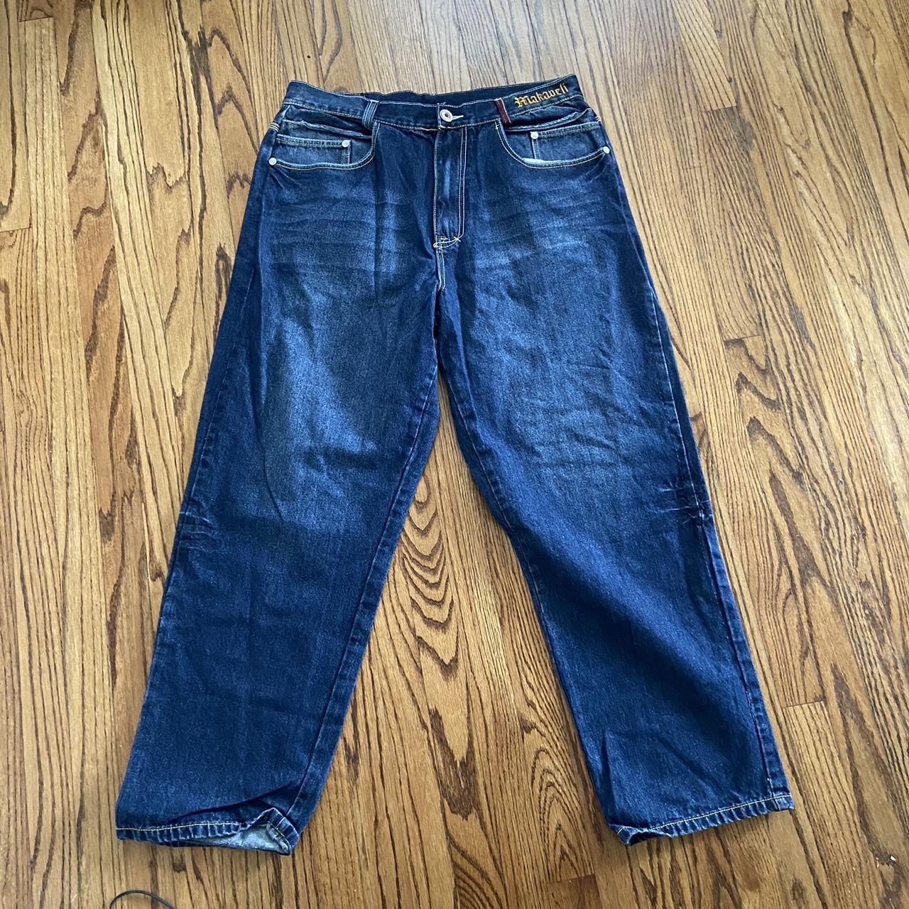 Vintage Tupac makaveli jeans Size 38 #vintage #y2k - Depop