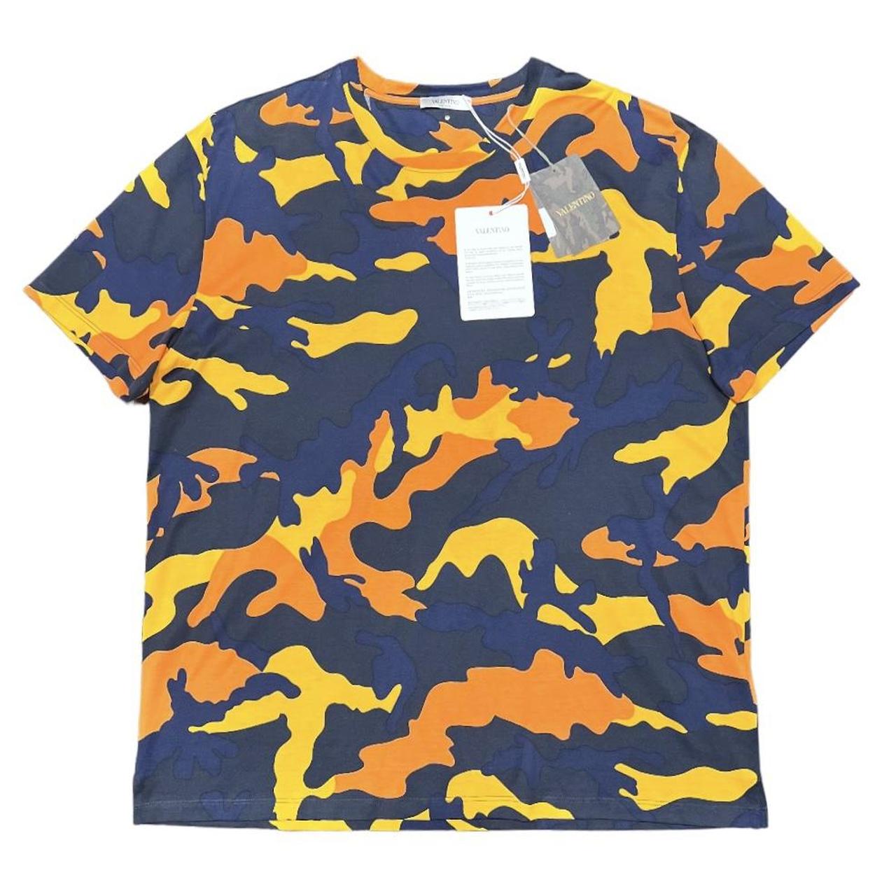 Valentino blue camo outlet t shirt