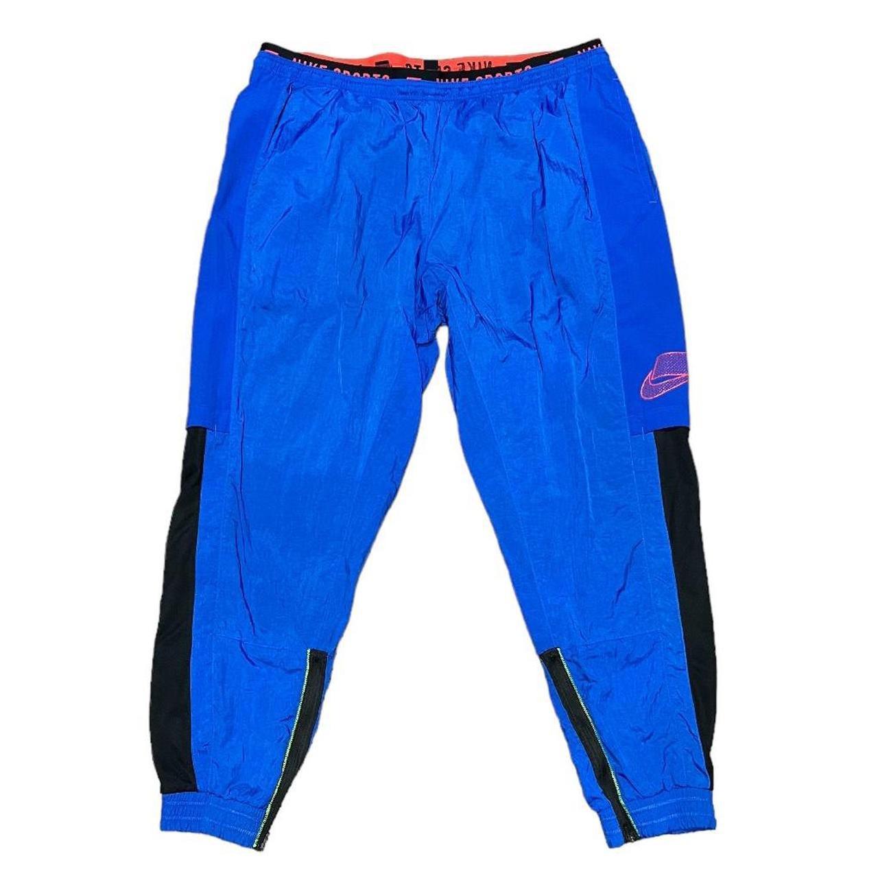 nike flex pants blue