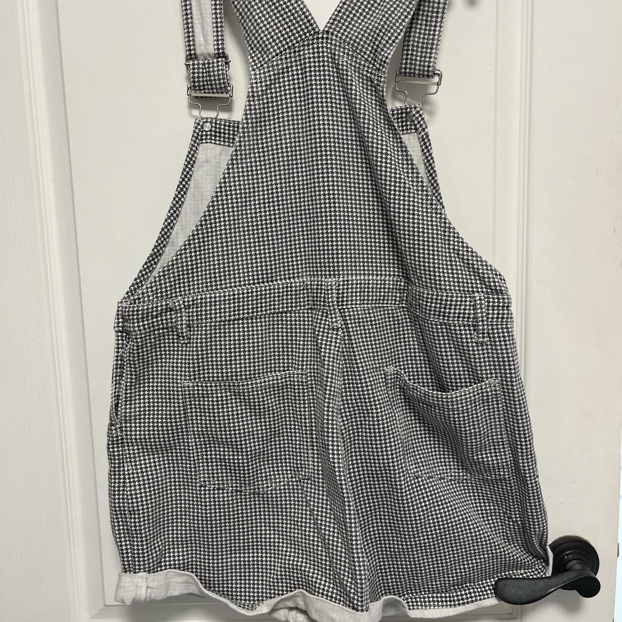 Princess Polly Women's Black and White Dungareesoveralls Depop