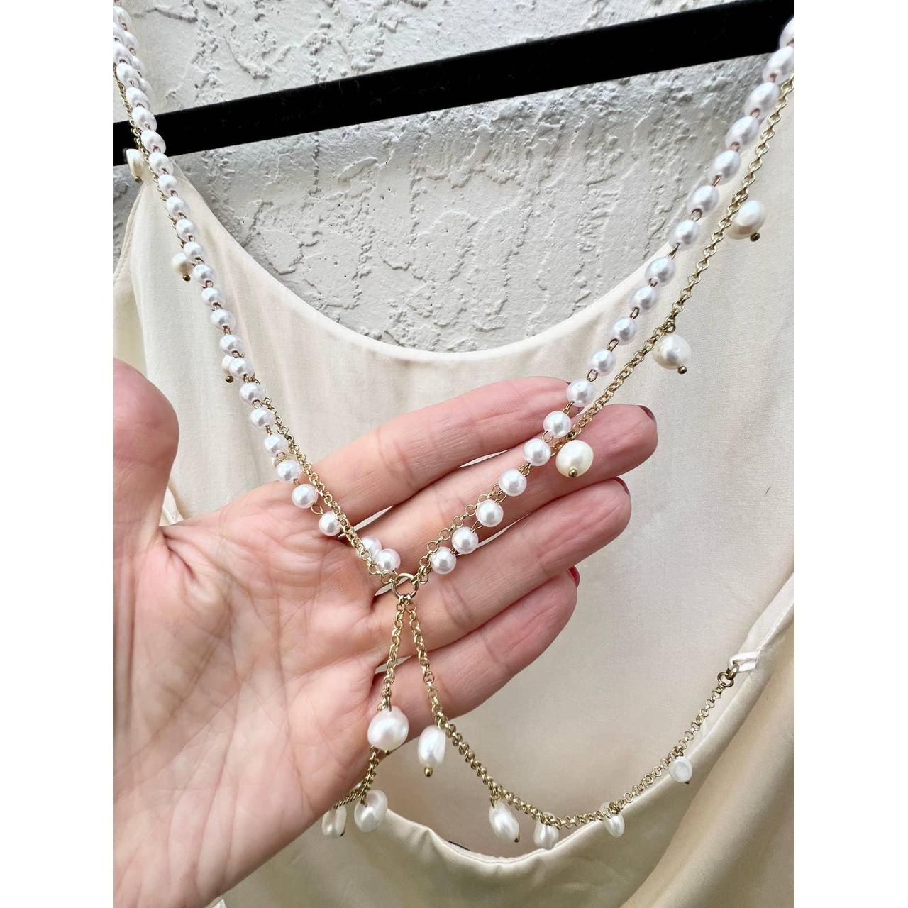 Cami NYC Renata Imitation Pearl Strap 100 Silk Depop