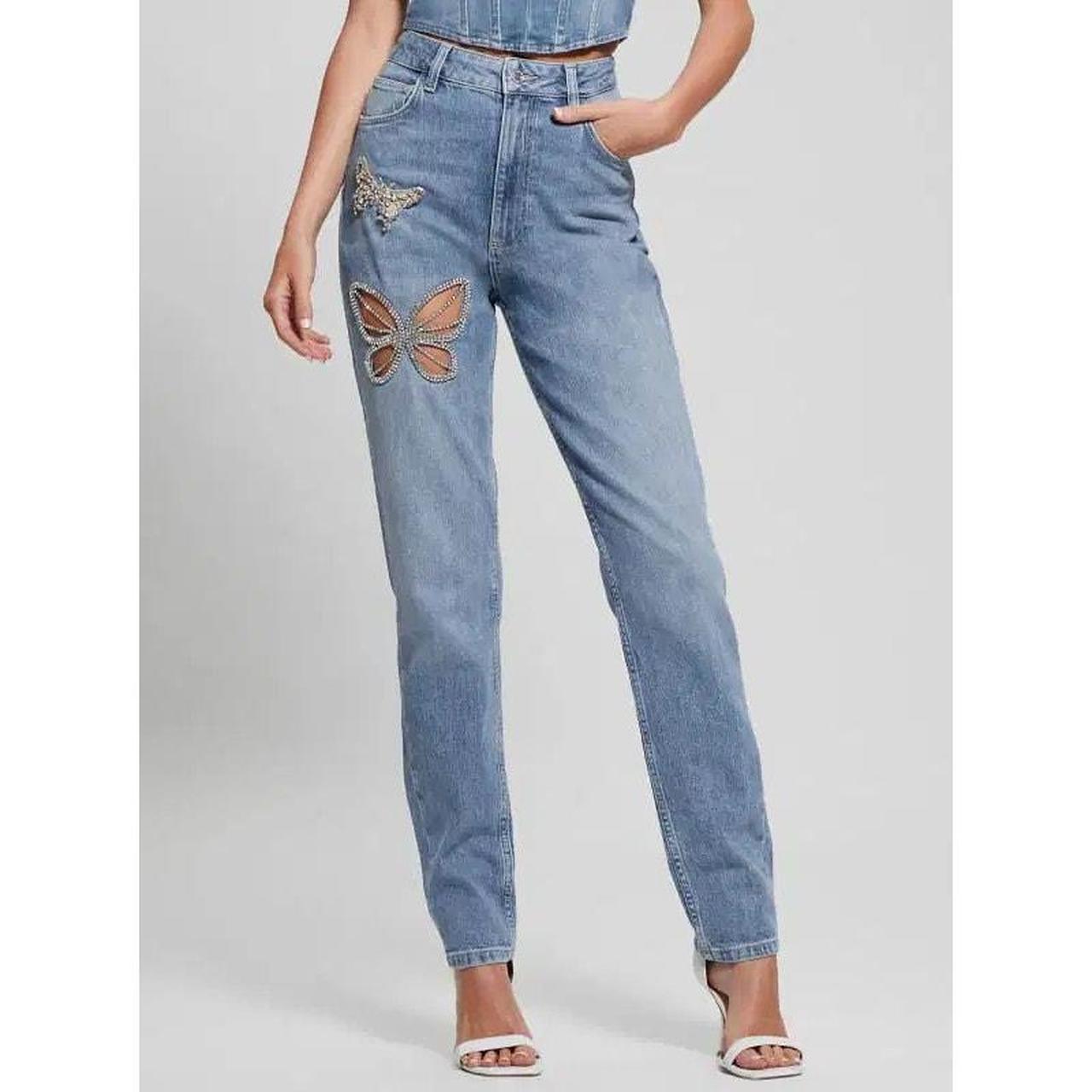 Guess embellished jeans best sale