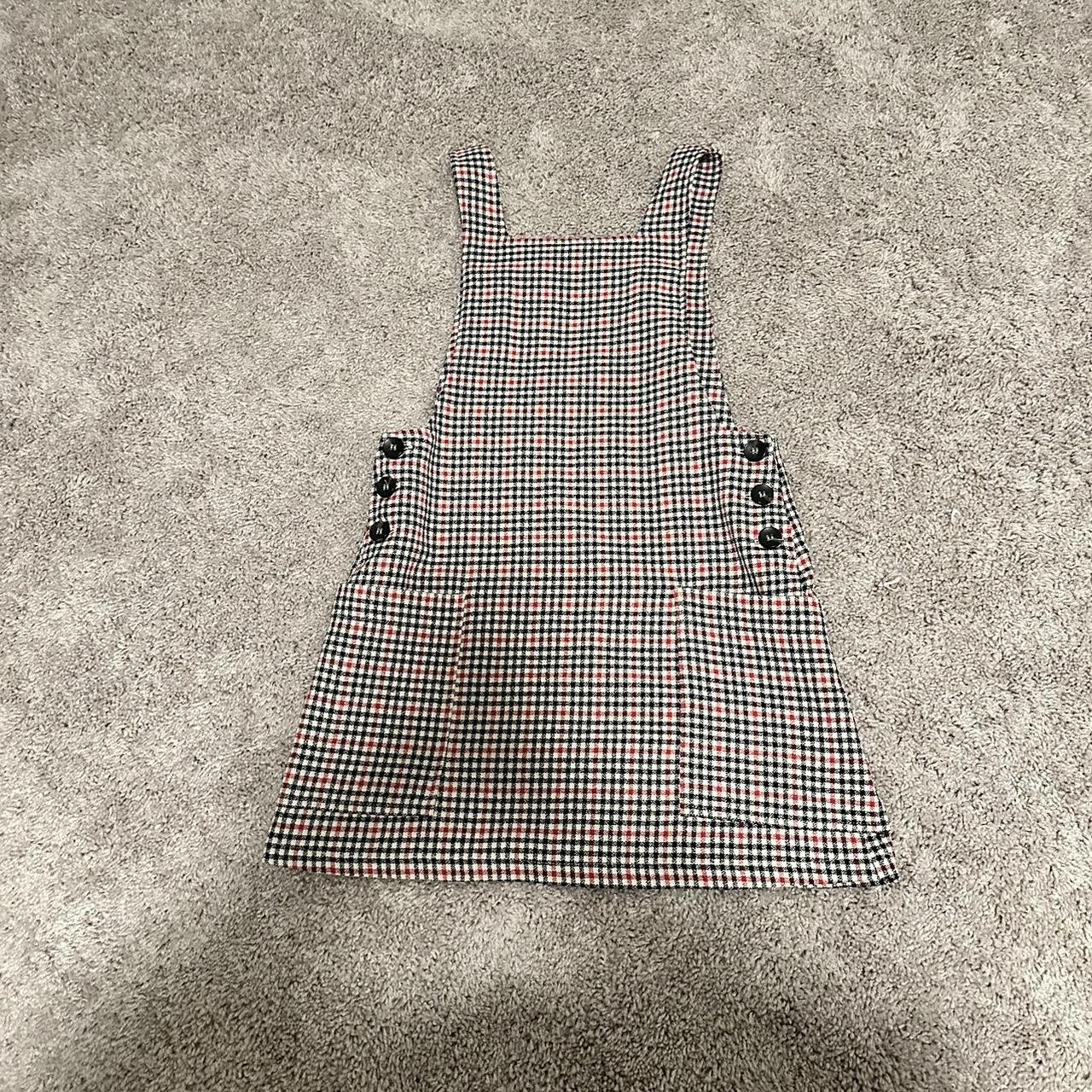 Urban Outfitters tattersall plaid dress red, white,... - Depop