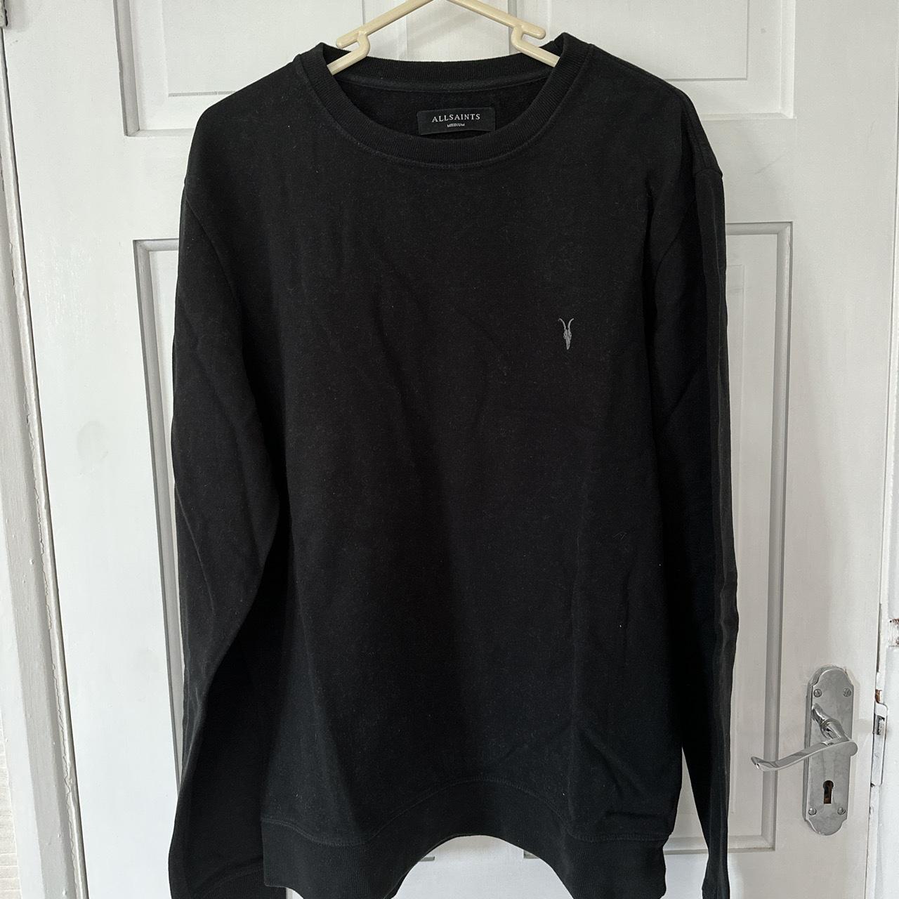 All Saints Sweatshirt! Black Size: UK... - Depop