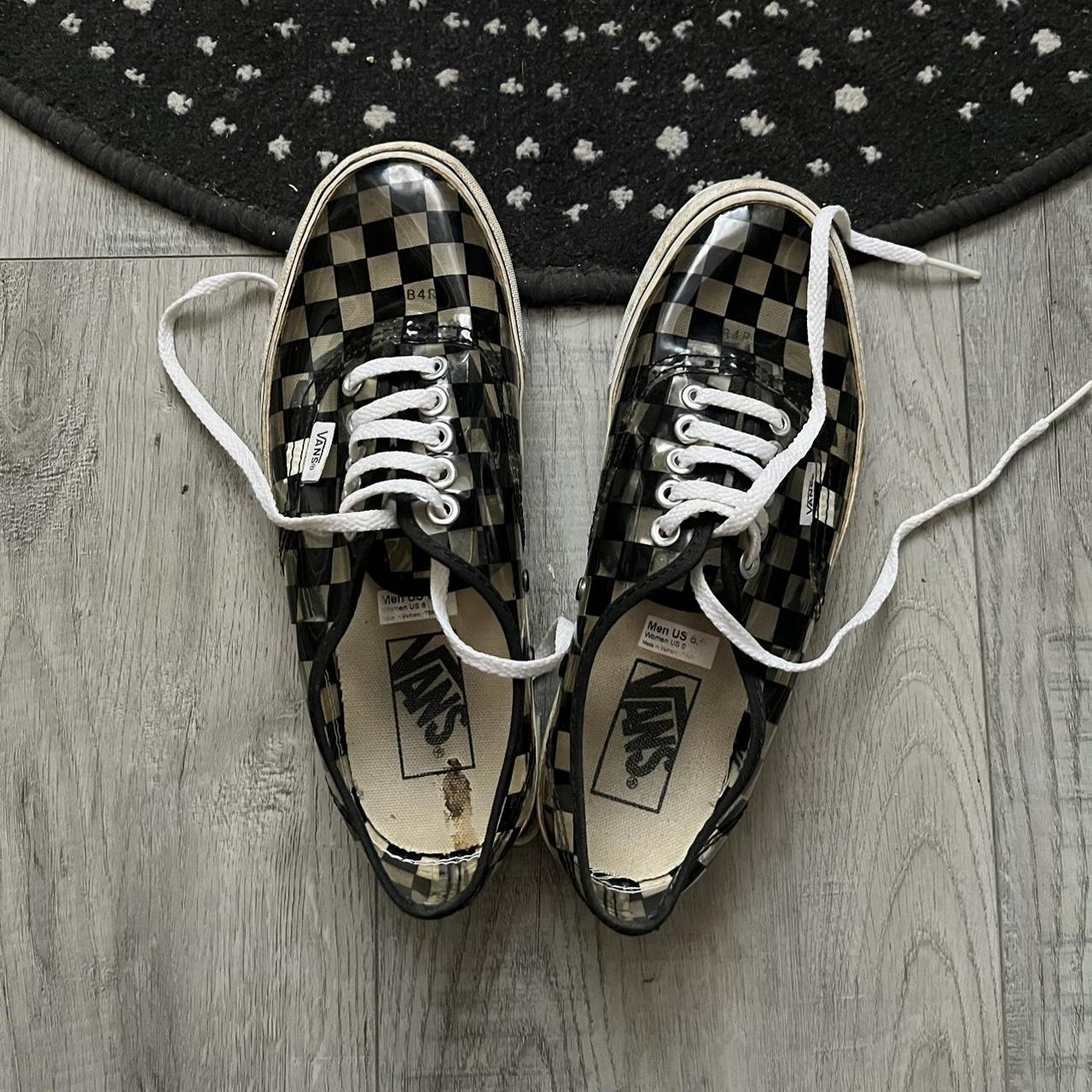 Clear 2025 checkered vans