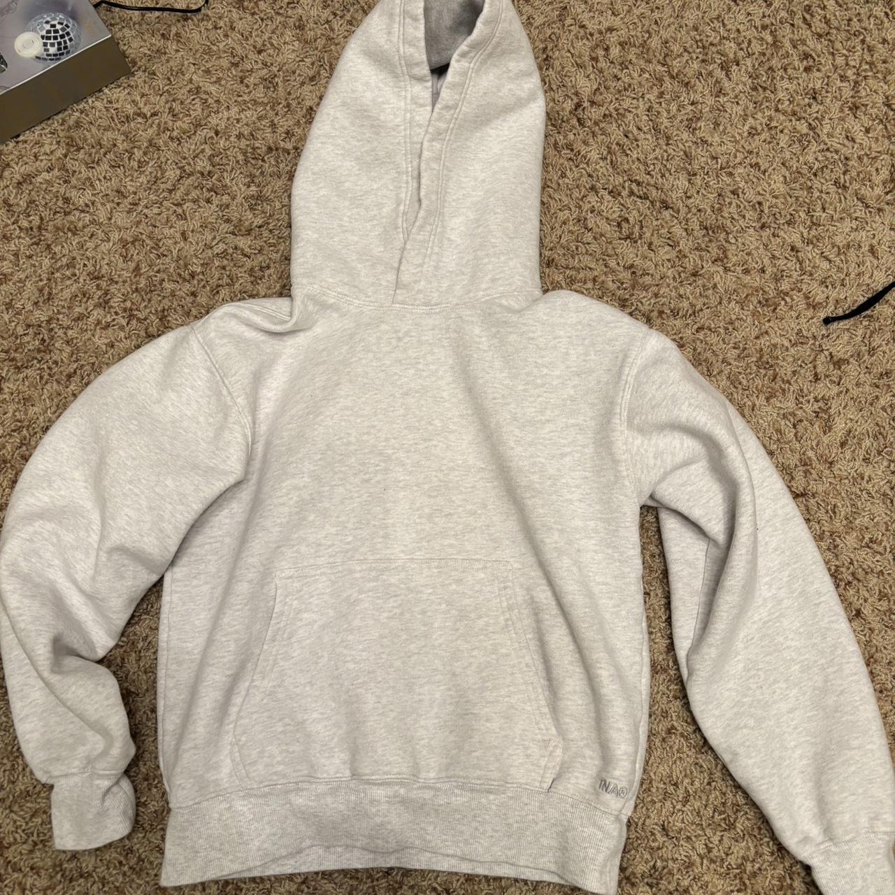 Grey Aritzia sweatfleece hoodie! Super cute in great... - Depop