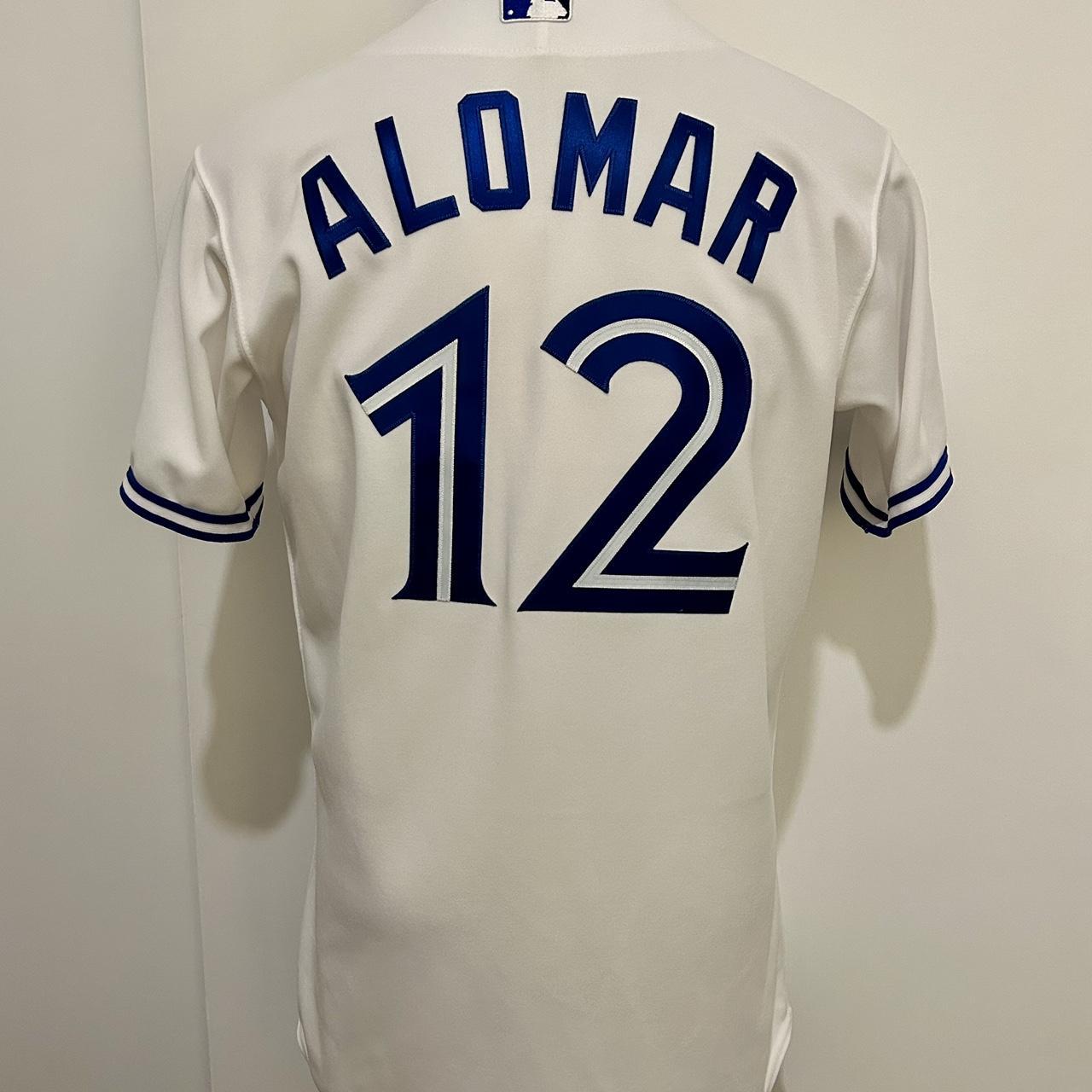 Men's Toronto Blue Jays Roberto Alomar Majestic Threads Cream