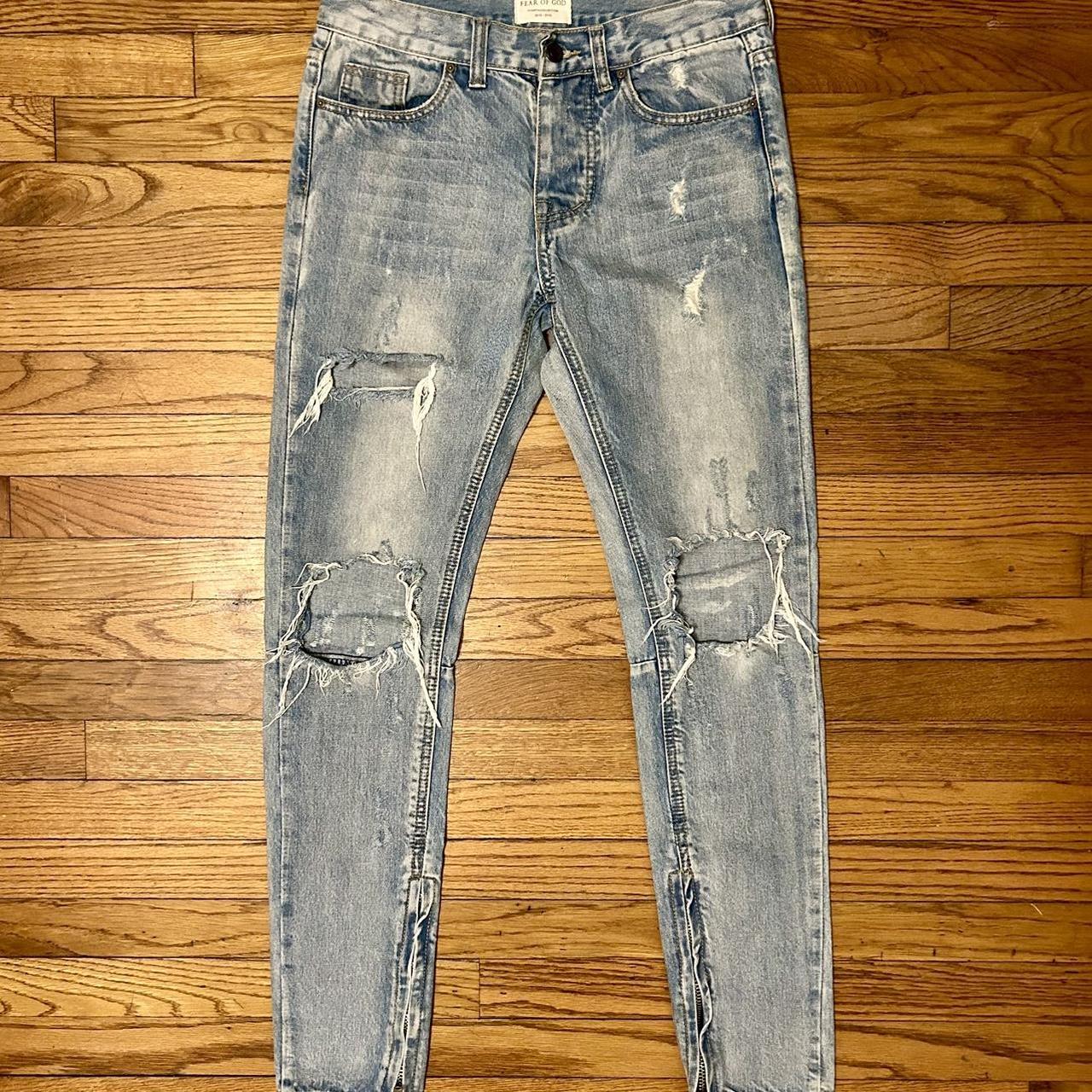 Fear fashion of god distressed jeans