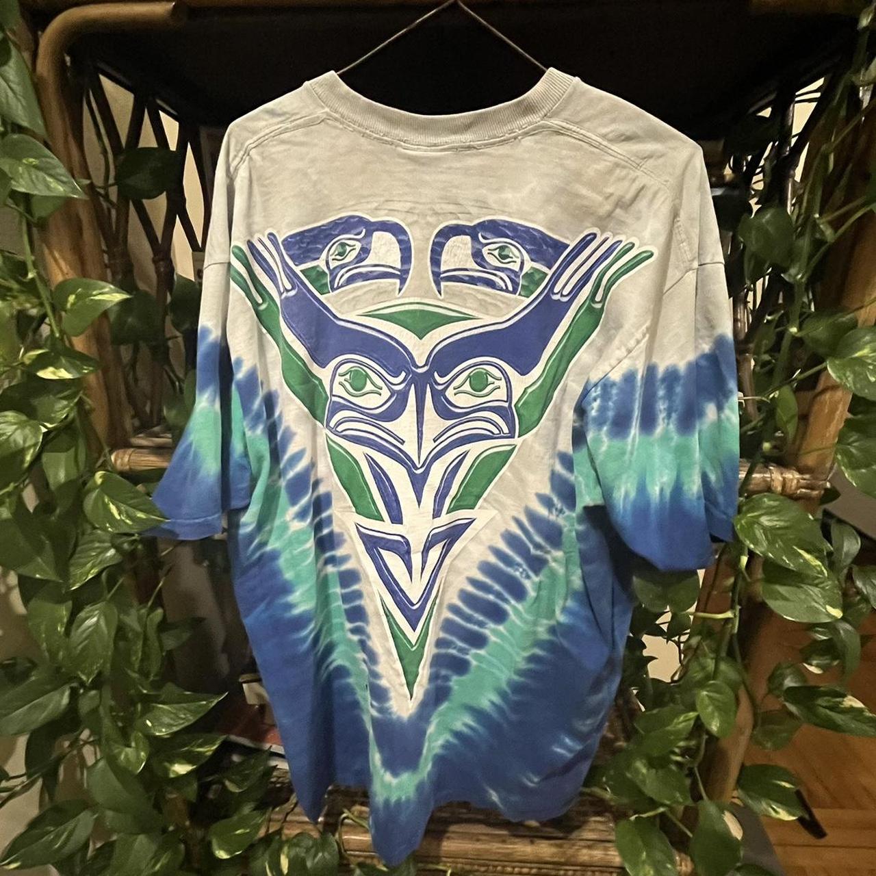 Men's Seattle Seahawks Tie Dye Tubular T-Shirt