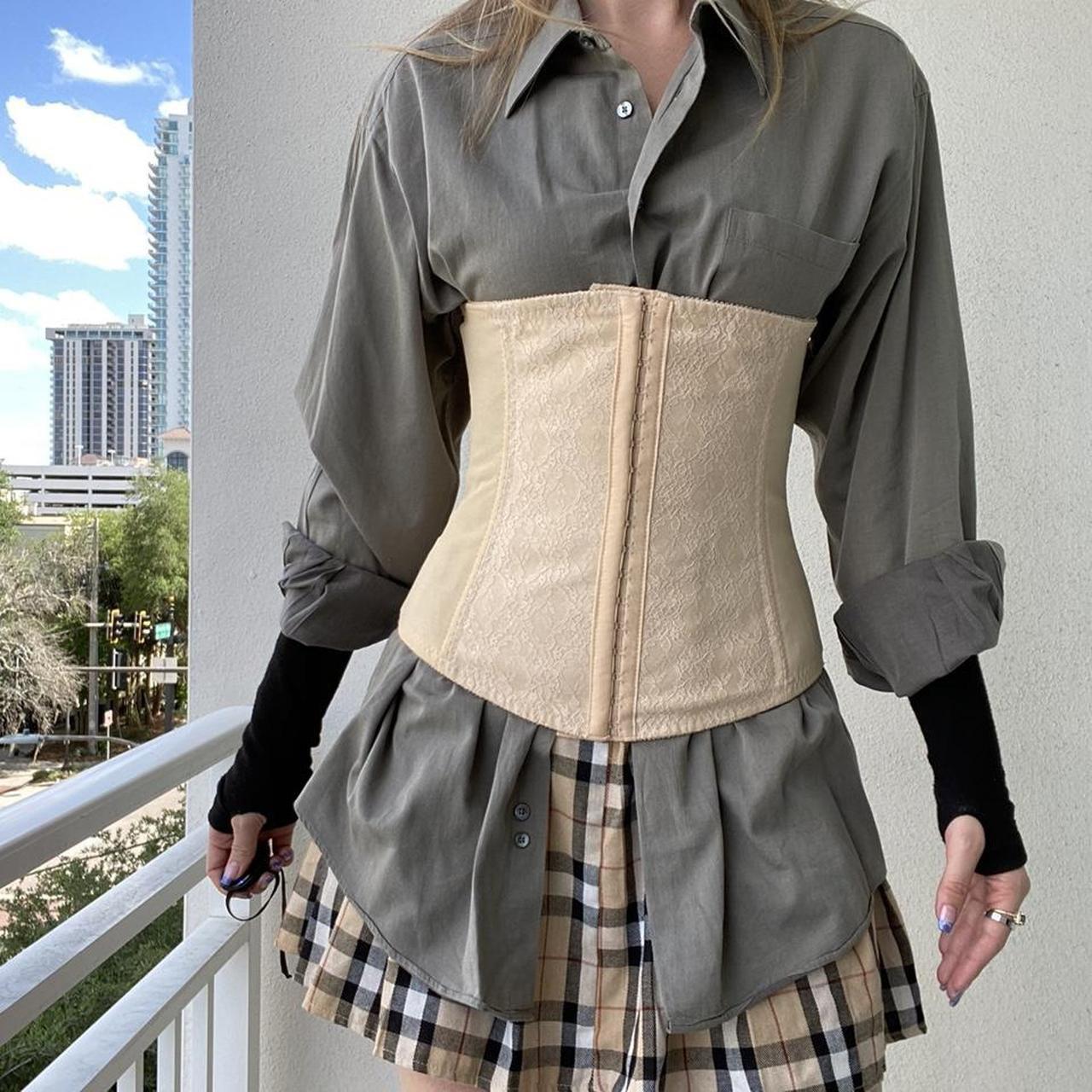 lace corset🤎 Details Neutral tan corset... Depop