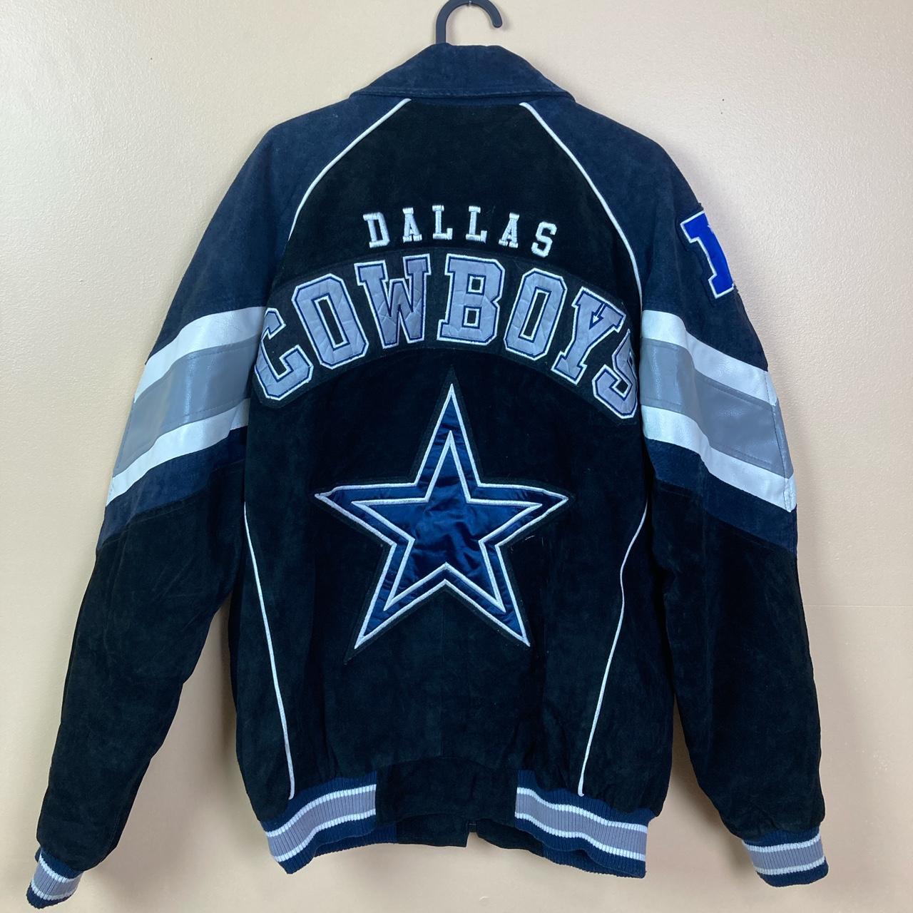 Dallas Cowboys Navy and White Varsity Jacket - Jacket Makers