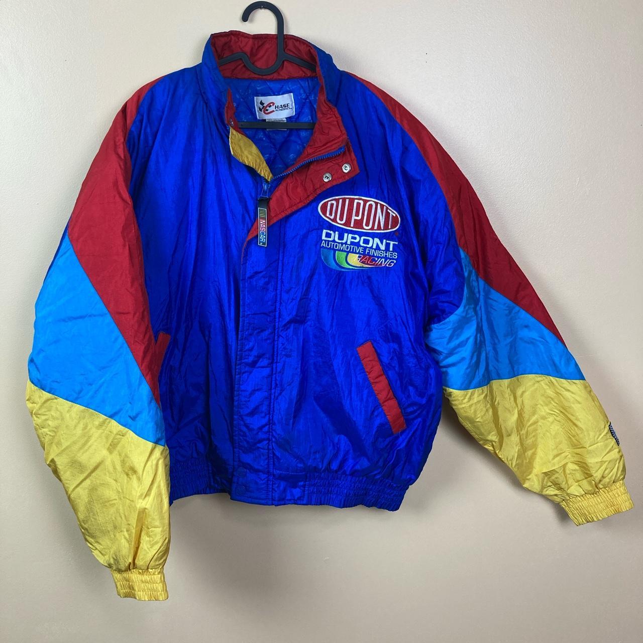 Vtg 90's NASCAR puffer jacket Case authentics Jeff... - Depop