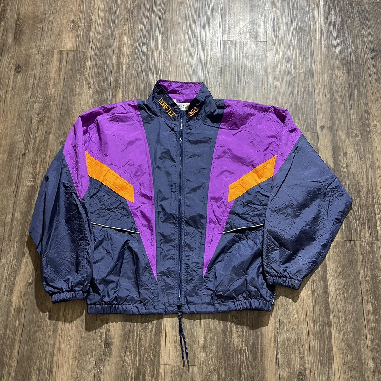 Vintage ASICS Gore Tex Jacket Windbreaker Size Large... Depop