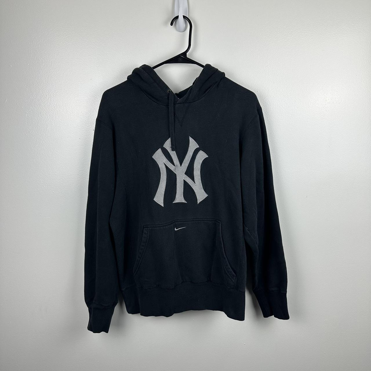 Vintage Nike Center Swoosh NY Yankees Hoodie 22 x - Depop