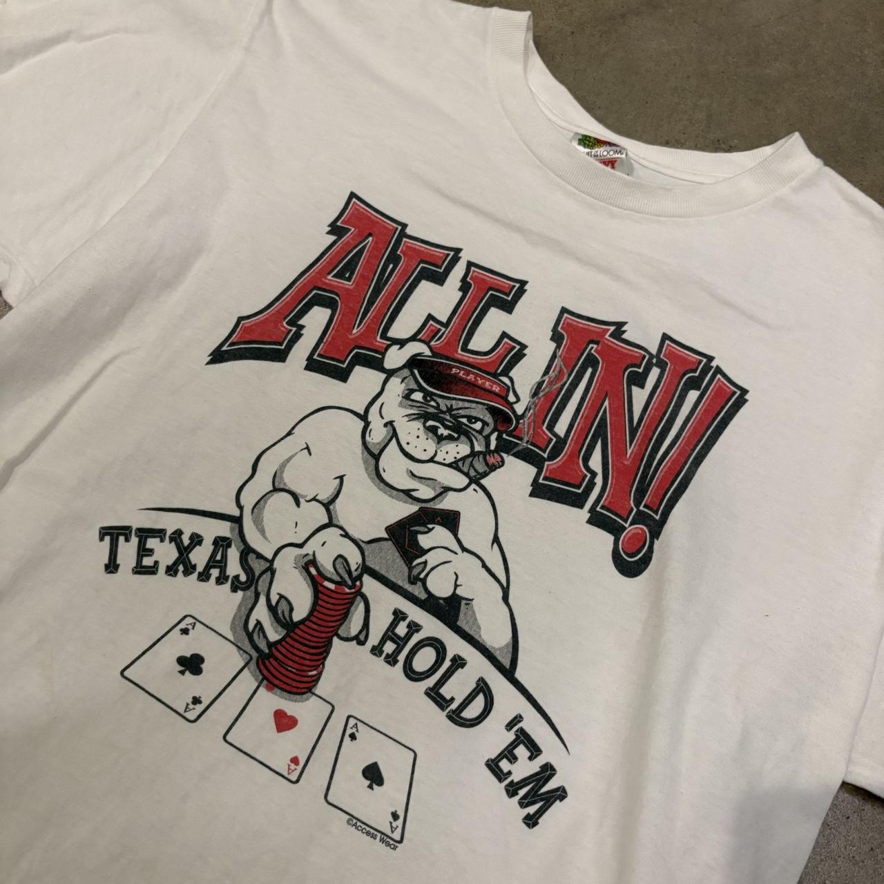 Vintage Men's T-shirt - White/Multi - L – Texas H… - image 1