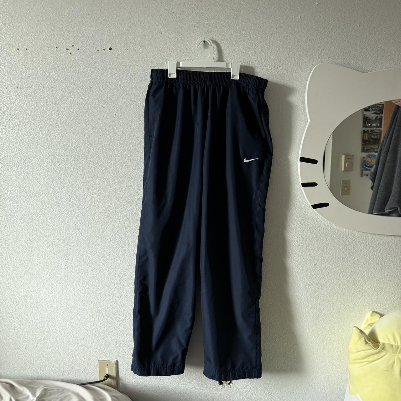 Navy blue nike track pants , mens xl trackpants... Depop