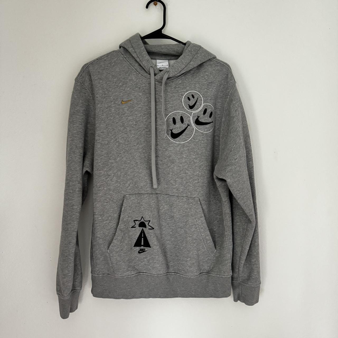 mens gray nike hoodie