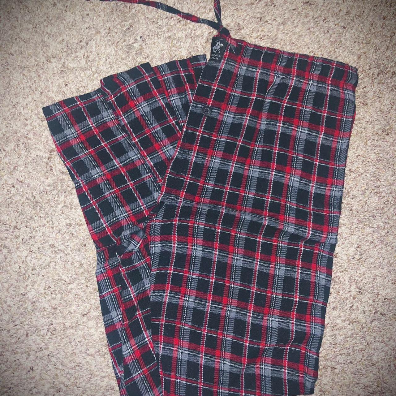 Beverly Hills Polo Club PJs Pajama Pants Plaid... - Depop