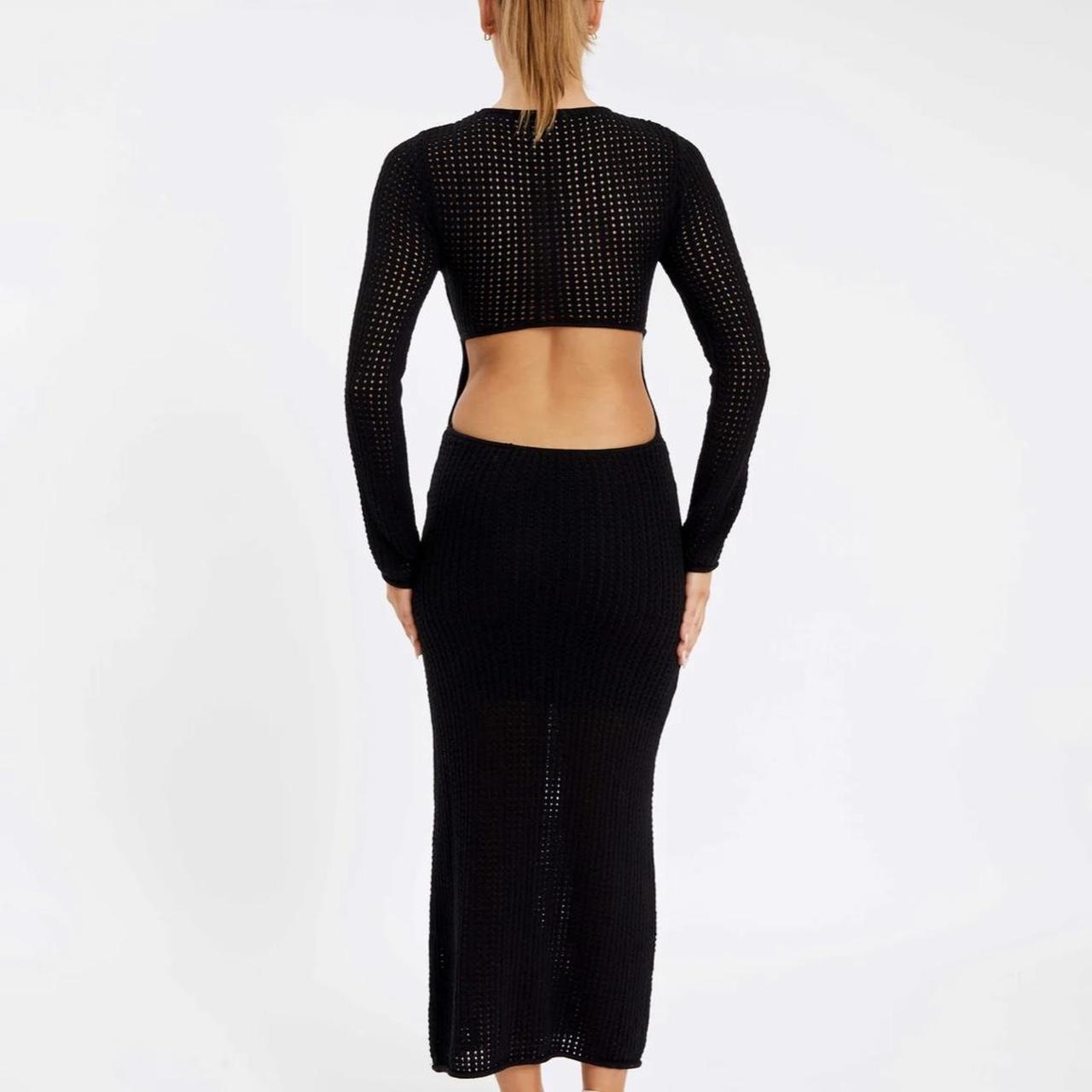 Glassons black knit maxi dress with open back... Depop