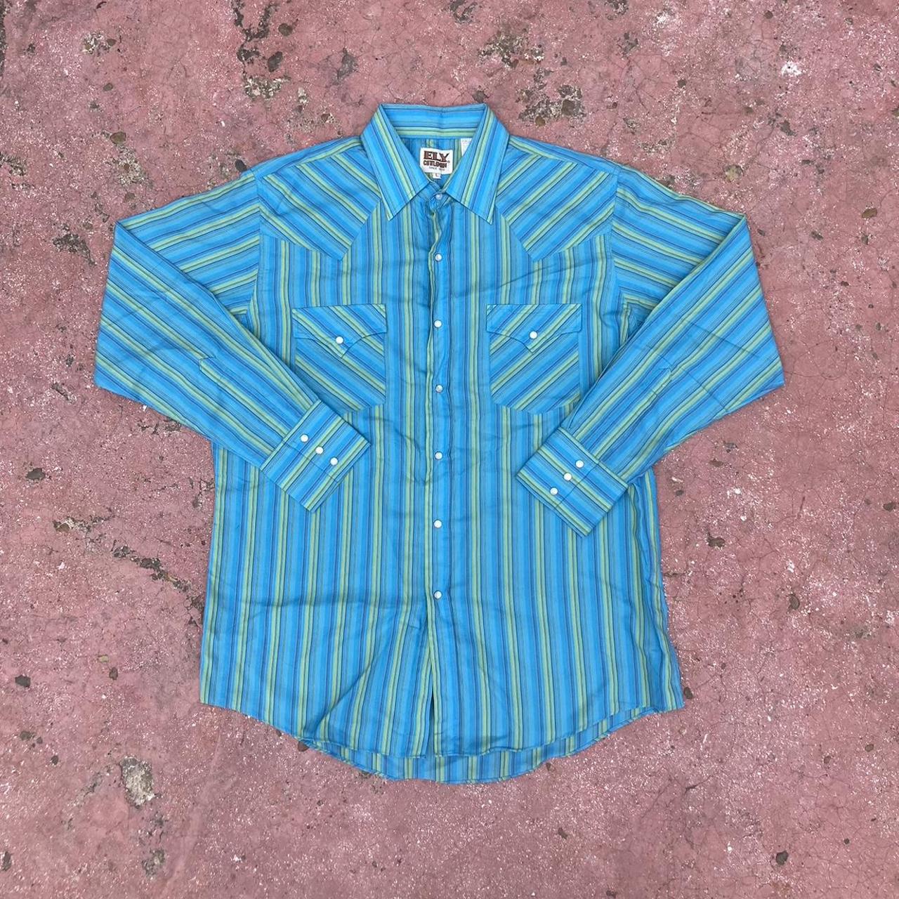 Elyse Ryan Men's Blue and Green Polo-shirts (2)