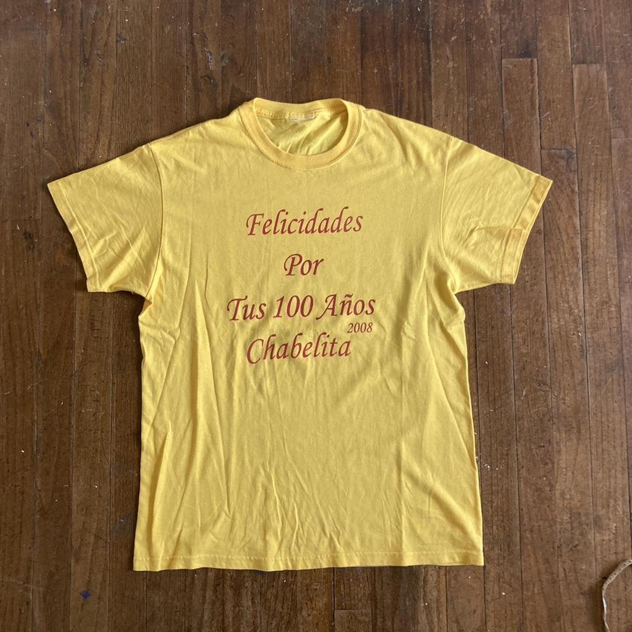 vintage redskins tshirt yellow large #vintage - Depop