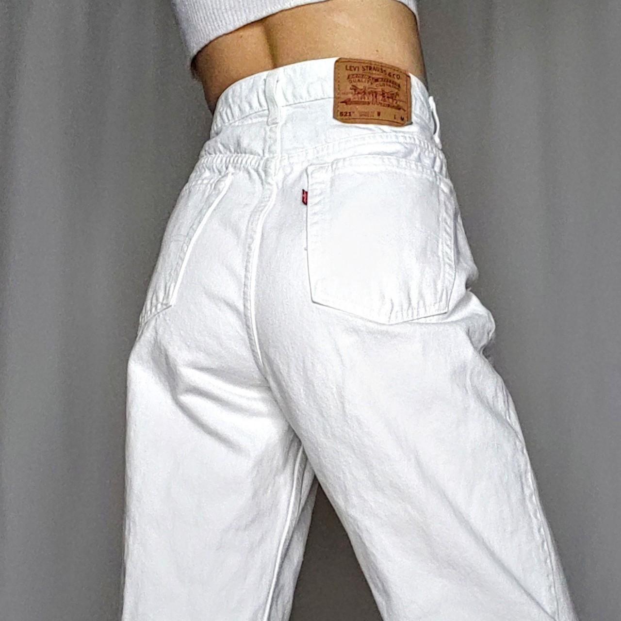 levis white pants