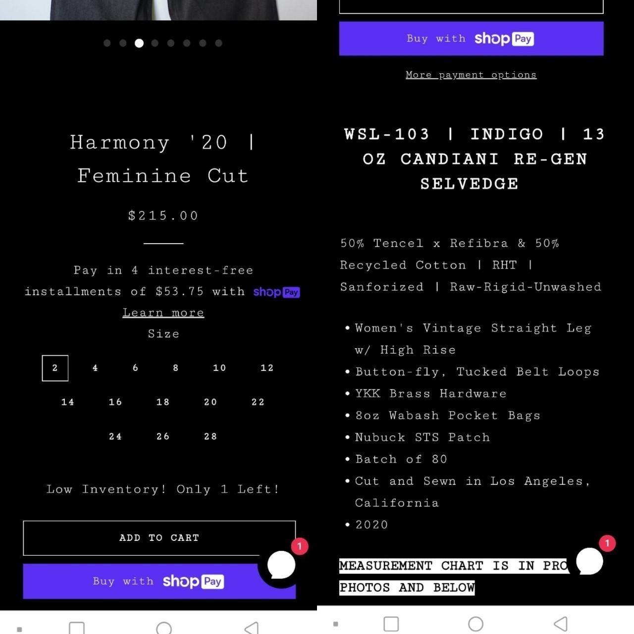 Raw Selvedge Stock Tank Supply jeans “Feminine cut”... Depop