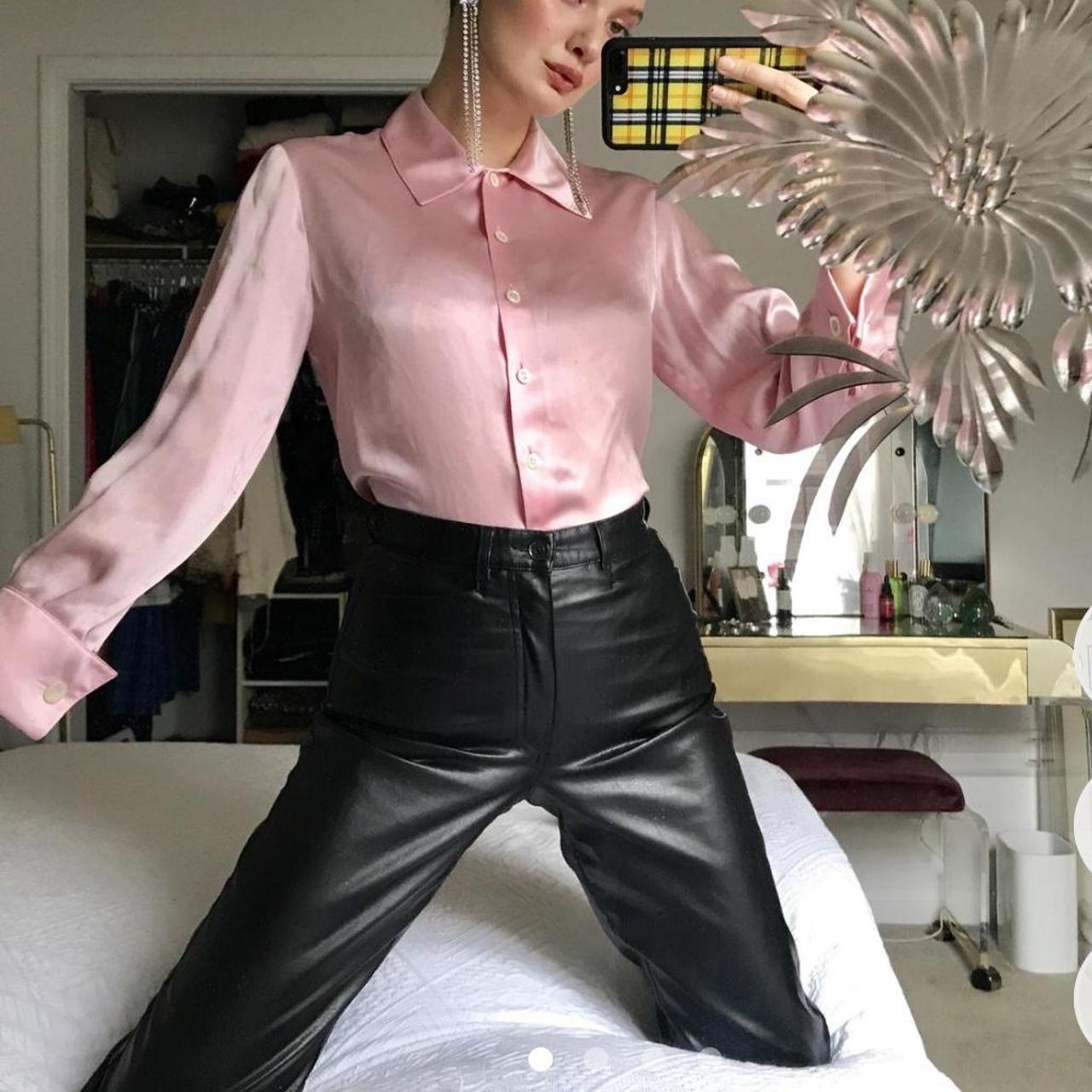 VALENTINO RARE VINTAGE shops PINK LEATHER SUIT