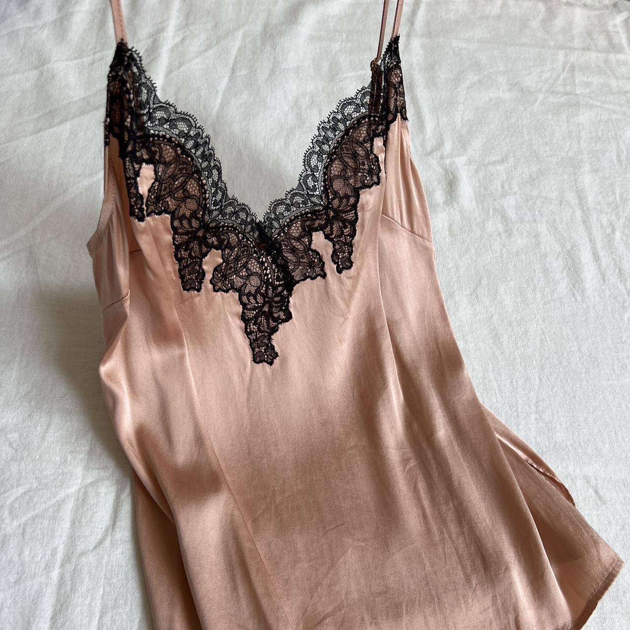 Pink silk Agent Provocateur cami Size 3 Excellent... - Depop