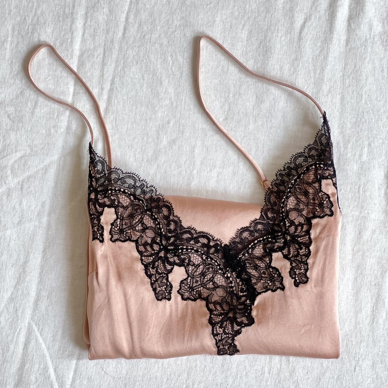 Pink silk Agent Provocateur cami Size 3 Excellent... - Depop