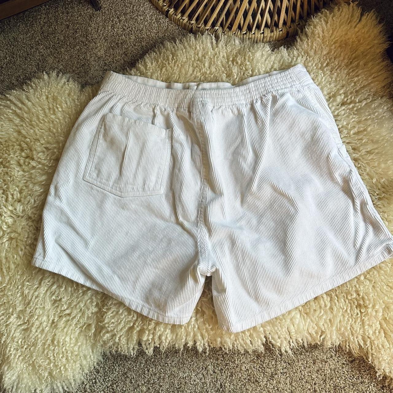 Vintage White Corduroy Shorts Classic Vintage OP... - Depop