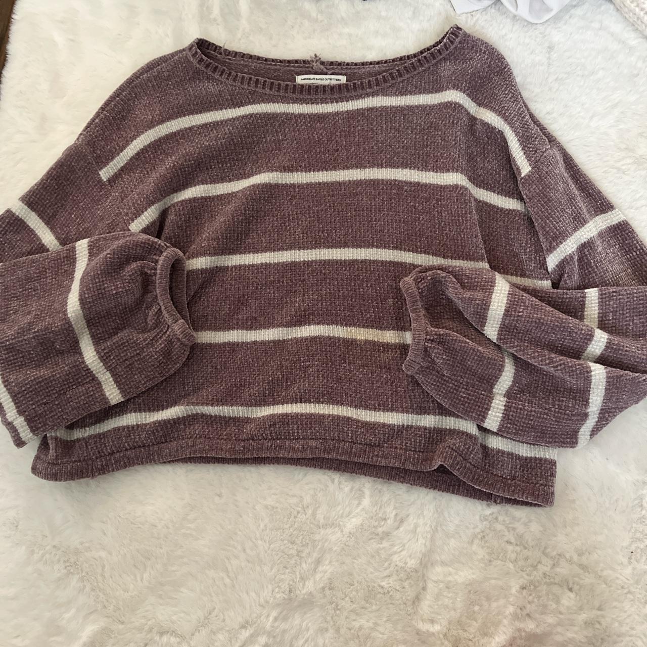 Chenille American Eagle Maroon Sweater Insanely Soft American