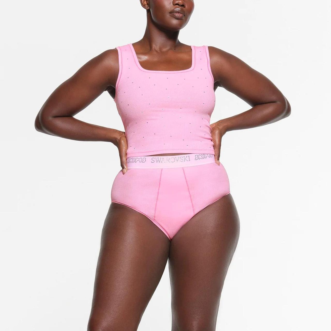 Skims Cotton Rib High Waisted Thong In Bubble Gum Pink - clothing &  accessories - by owner - apparel sale - craigslist