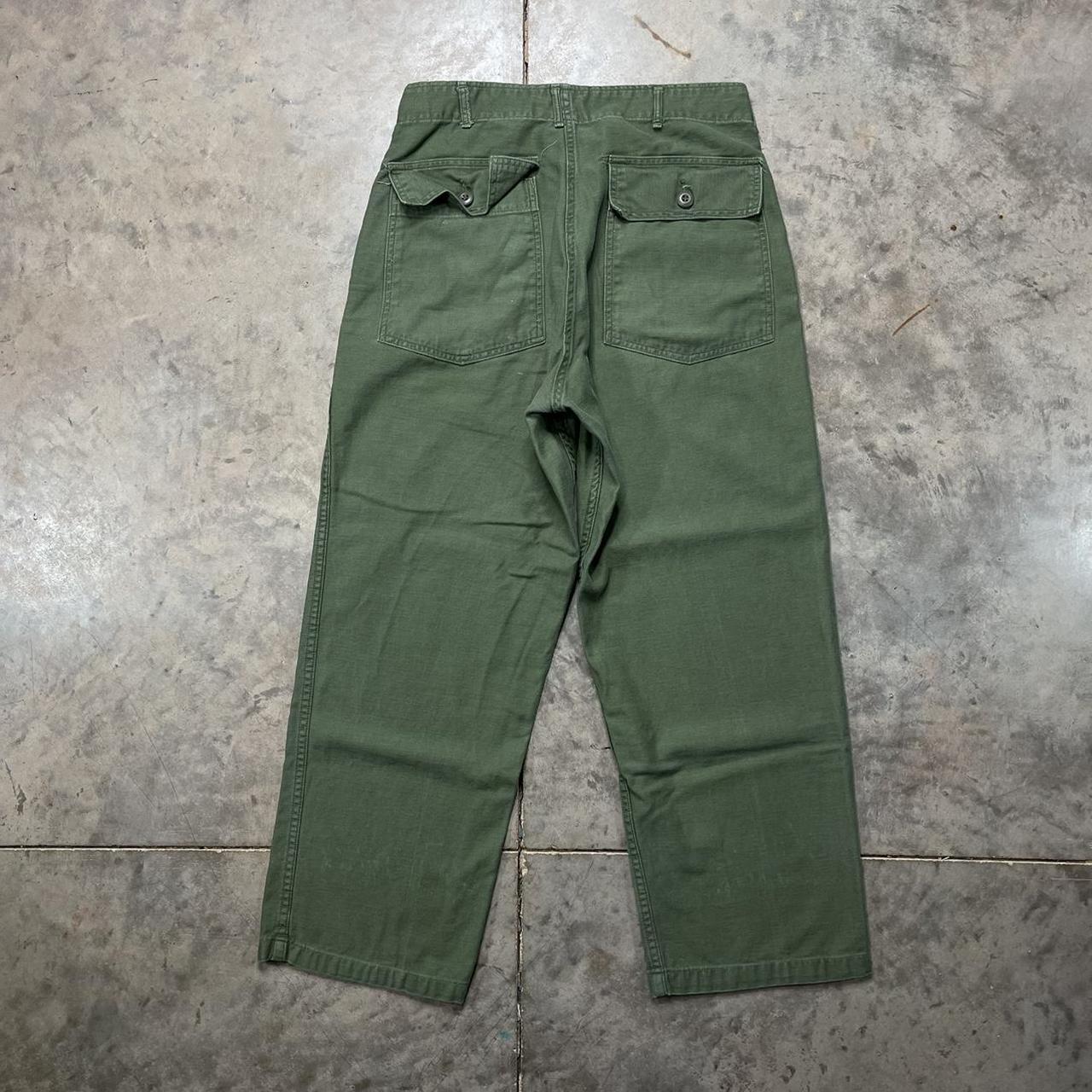 Vintage OG 107 Military Fatigue Pants Sateen Type 1... Depop