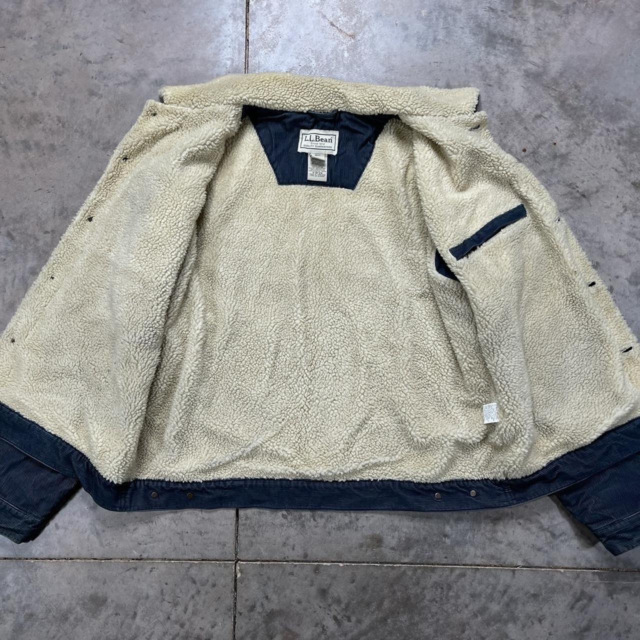 L.L.Bean Men's Navy and Cream Jacket (3)