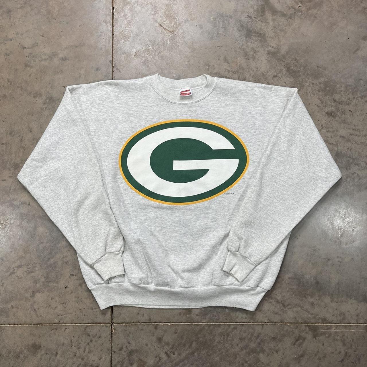 Vintage Green Bay Packers Sweatshirt Men's Size XL - Depop